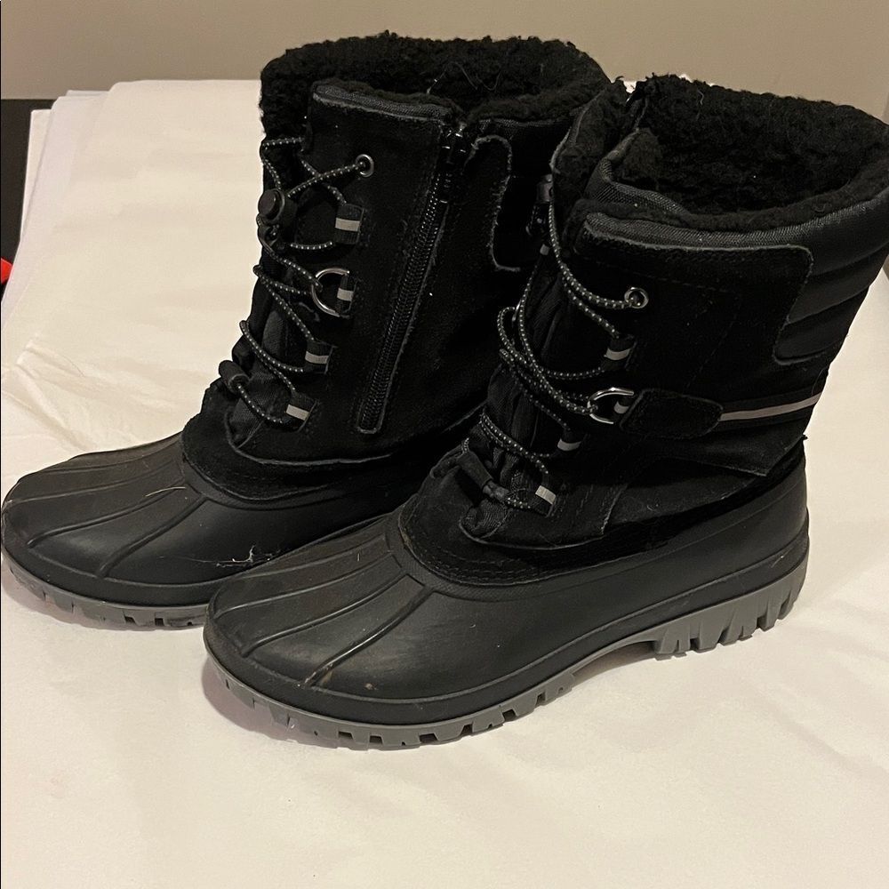 Lands' End Black Winter Boots